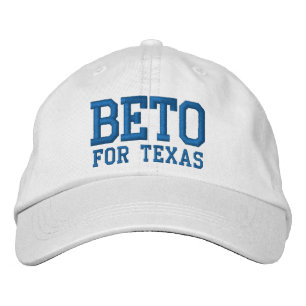 Beto for Texas blue and white custom Embroidered Baseball Cap