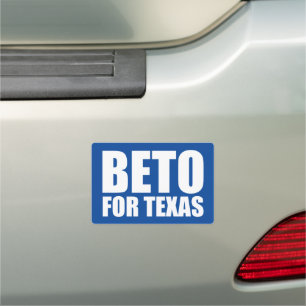 Beto For Texas blue white modern Car Magnet
