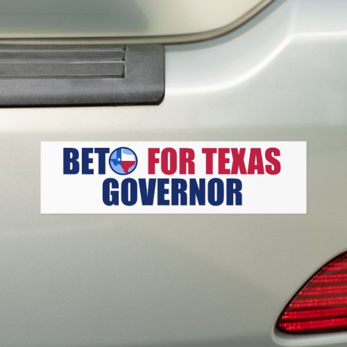 Beto for Texas Governor 2022 Midterm Election Bumper Sticker