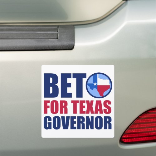 Beto for Texas Governor 2022 Midterm Election Car Magnet