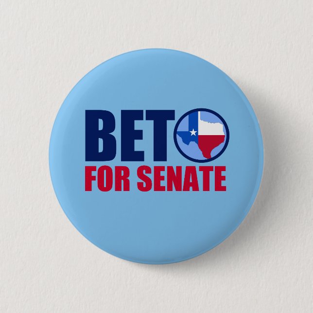 Beto for Texas Senate 2018 Pinback Button (Front)