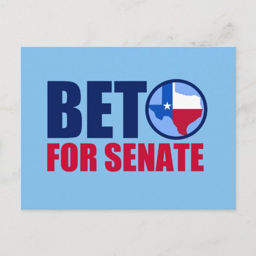 Beto for Texas Senate 2018 Postcard