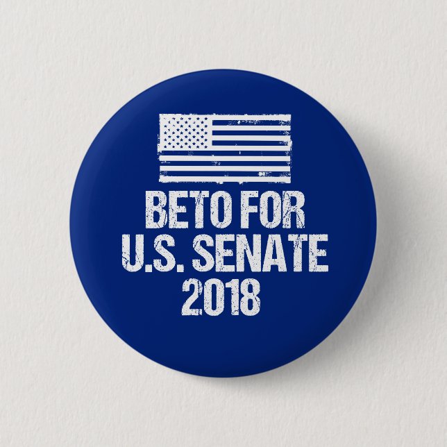 Beto for U.S. Senate 2018 Texas Election Button (Front)