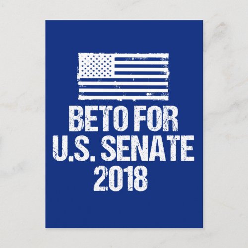 Beto for US Senate 2018 Texas Election Postcard