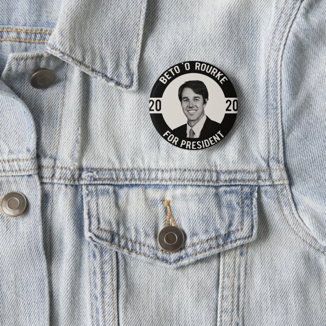 Beto O' Rourke For President 2020 Button (In Situ)