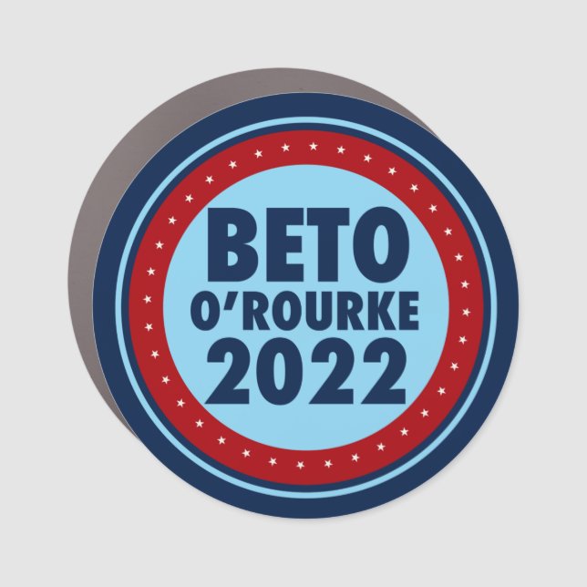 Beto O'Rourke 2022 Election Patriotic Political Car Magnet (Front)