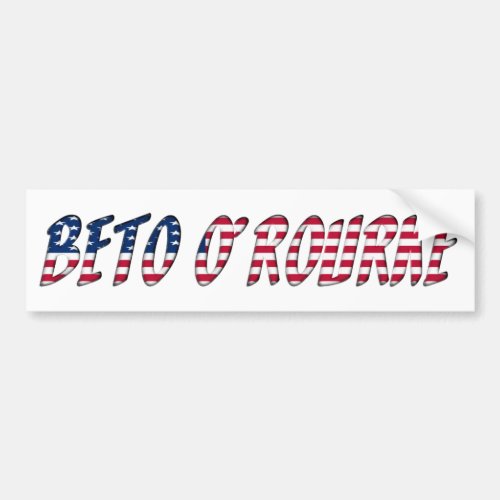 Beto ORourke Democrat Presidential Candidate 2020 Bumper Sticker