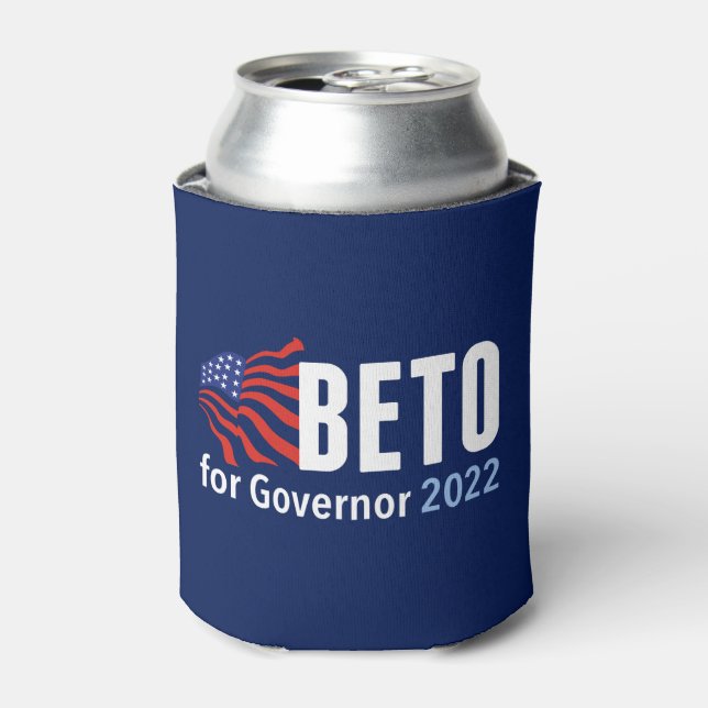 Beto O'Rourke for Governor 2022 Texas Election Can Cooler (Can Front)