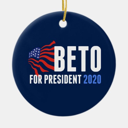 Beto ORourke for President 2020 Ceramic Ornament