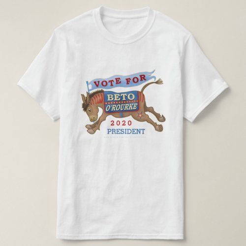 Beto ORourke for President 2020 Democrat Donkey T_Shirt