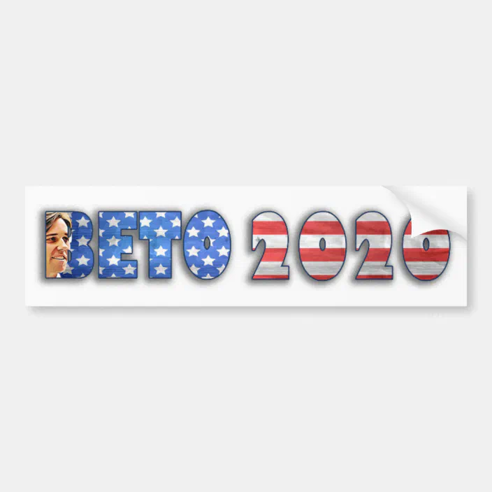 BETO O'Rourke Be The Change For President 2020 Bumper Sticker 