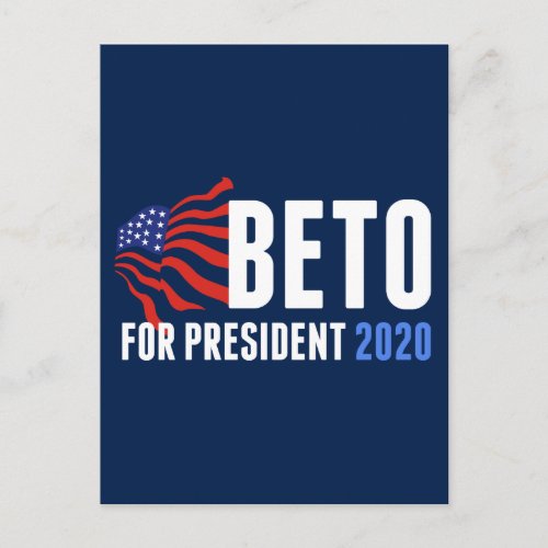 Beto ORourke for President 2020 Postcard