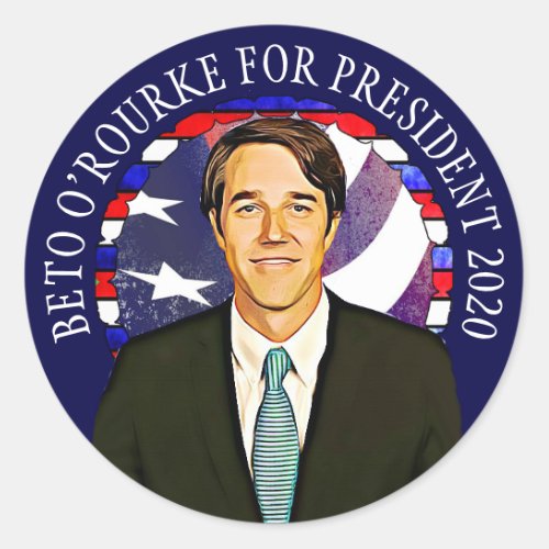 Beto ORourke for President 2020 Support Stickers