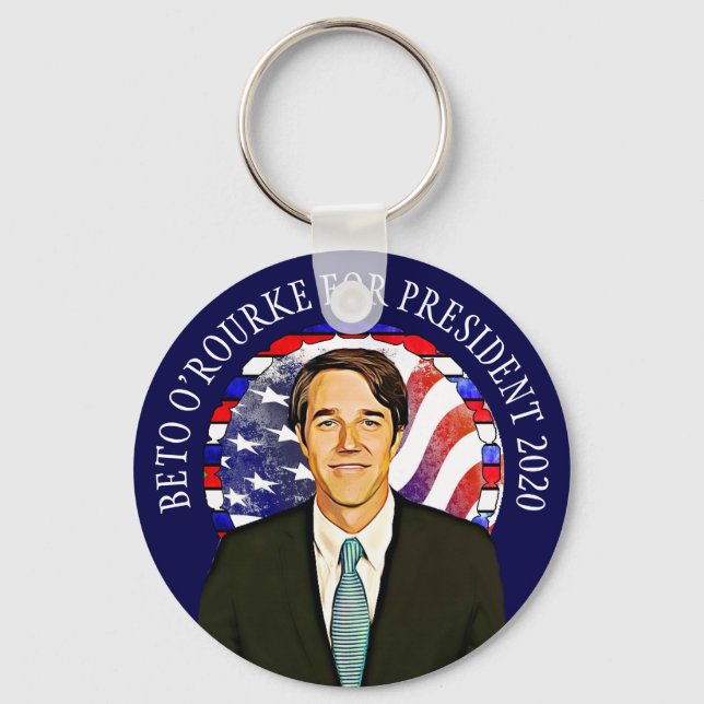 Beto O'Rourke for President 2020 US Election Keychain (Front)