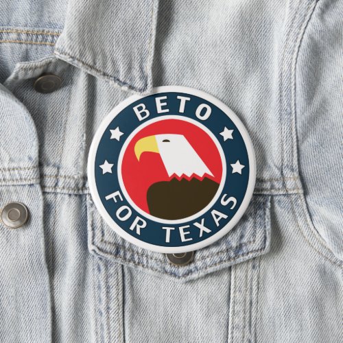 Beto ORourke for Texas Patriotic Bald Eagle Button