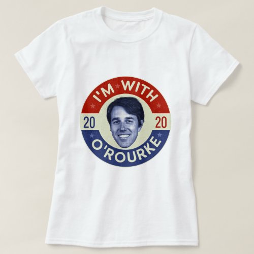 Beto ORourke President 2020 Democrat Photo Retro T_Shirt
