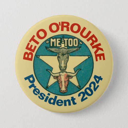 Beto ORourke President 2024 Button