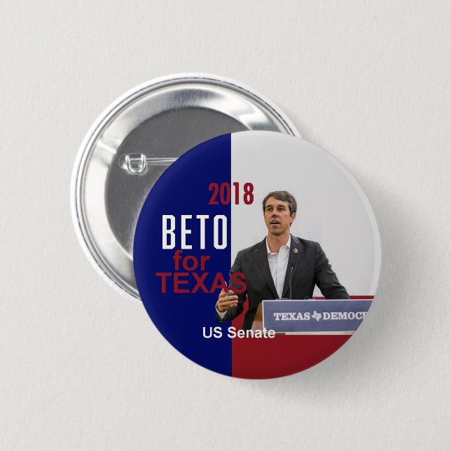 BETO O'Rourke Texas 2018 Button (Front & Back)