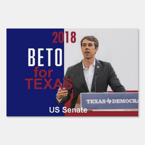 BETO ORourke Texas 2018 Sign