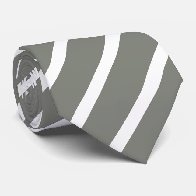 Betongrau gestreift Krawatte Neck Tie (Rolled)