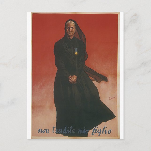 betray Propaganda Poster Postcard (Front)