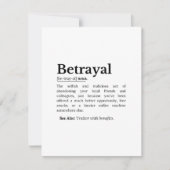 Betrayal Definition Funny Version (Front)