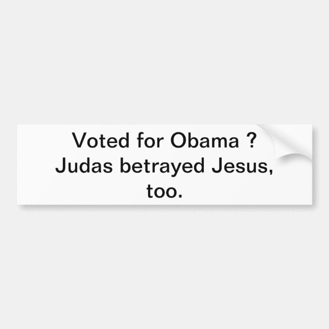Betrayal of a Liberal Bumper Sticker (Front)