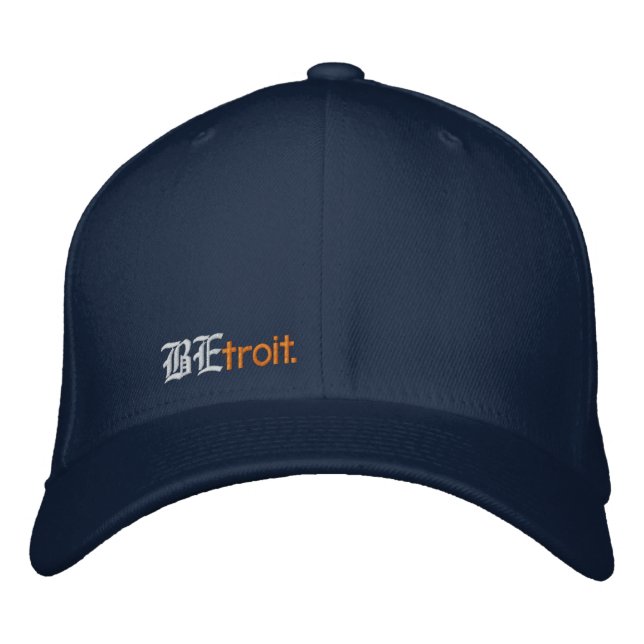BEtroit. fitted Embroidered Baseball Hat (Front)