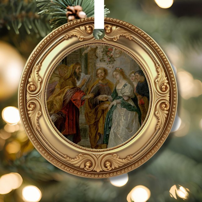 Betrothal of Mary and Joseph Advent Jesse Tree Metal Ornament (Creator Uploaded)