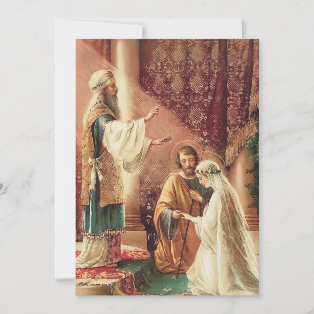 Betrothal Wedding Catholic Mary and Joseph (Front)