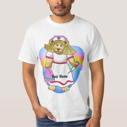 Betsy Bear Nurse custom name T_Shirt