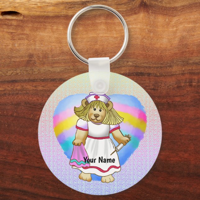 Betsy Bear Nurse Keychain (Front)