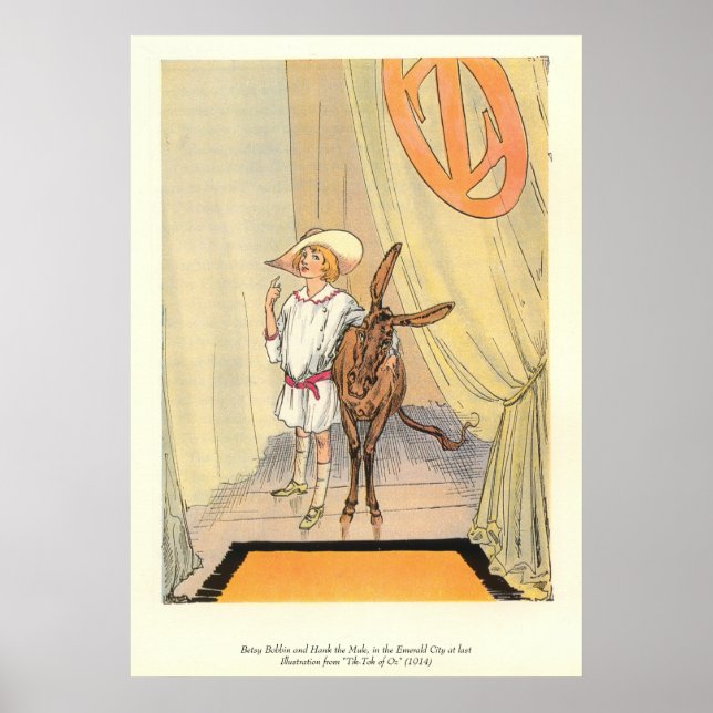 Betsy Bobbin and Hank the Mule in the Emerald City Poster (Front)