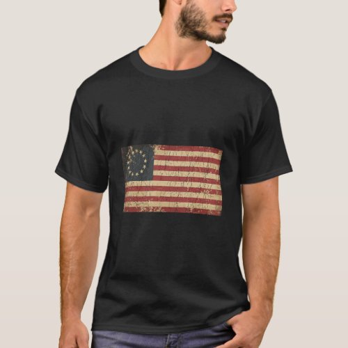 Betsy Ross 1776 American Flag T_Shirt