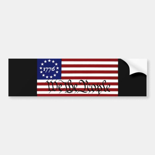 Betsy Ross 1776 We The People Bumper Sticker