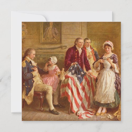 Betsy Ross 1777 American History USA Patriot Card