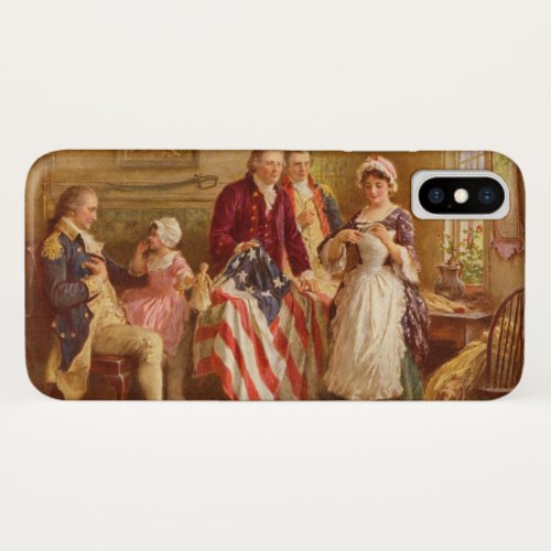 Betsy Ross 1777 American History USA Patriot iPhone X Case
