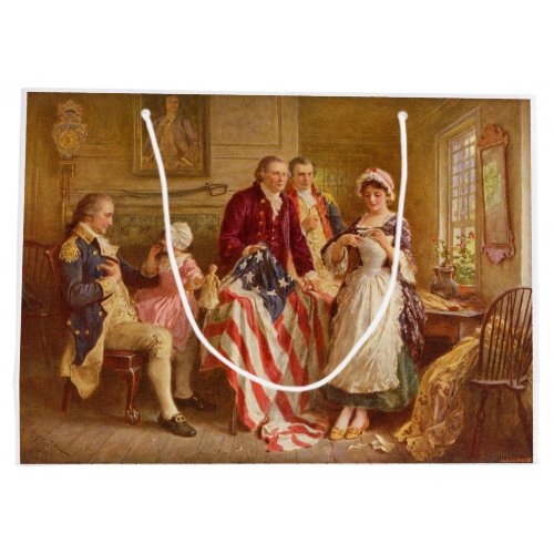 Betsy Ross 1777 American History USA Patriot Large Gift Bag