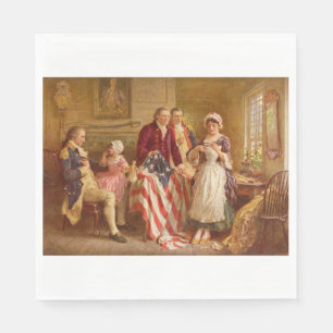 Betsy Ross, 1777 (American History) (USA Patriot) Napkins