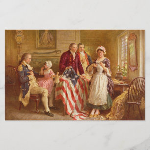 Betsy Ross, 1777 (American History) (USA Patriot) Stationery