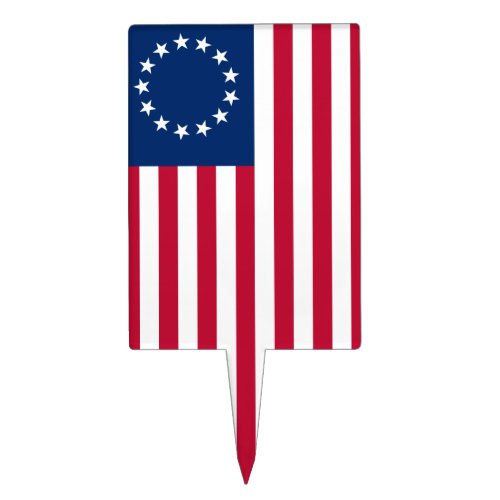 Betsy Ross American Circle Flag Flag 13 Stars Cake Topper