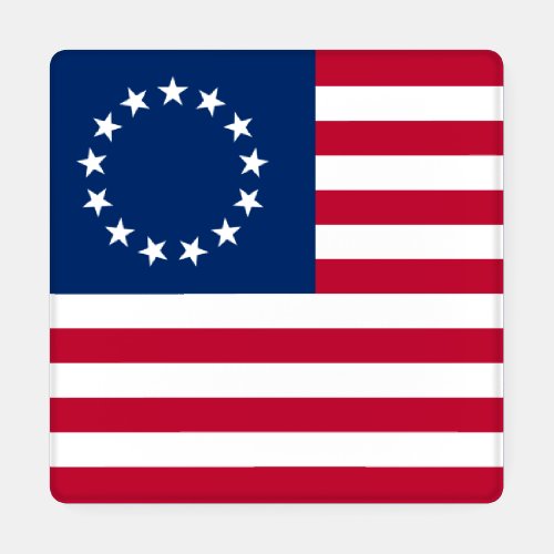 Betsy Ross American Circle Flag Flag 13 Stars Coaster Set