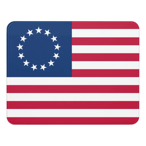 Betsy Ross American Circle Flag Flag 13 Stars Door Sign