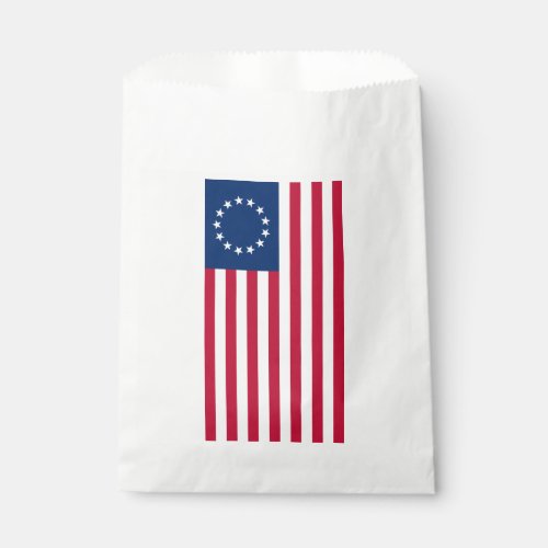 Betsy Ross American Circle Flag Flag 13 Stars Favor Bag