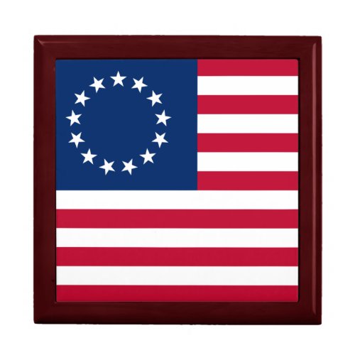 Betsy Ross American Circle Flag Flag 13 Stars Gift Box