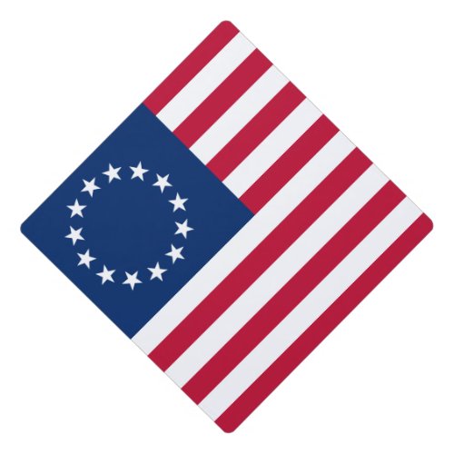 Betsy Ross American Circle Flag Flag 13 Stars Graduation Cap Topper