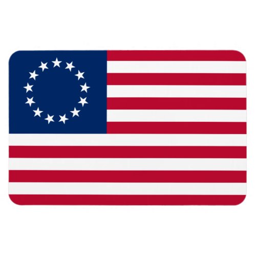 Betsy Ross American Circle Flag Flag 13 Stars Magnet