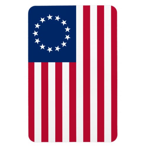 Betsy Ross American Circle Flag Flag 13 Stars Magnet