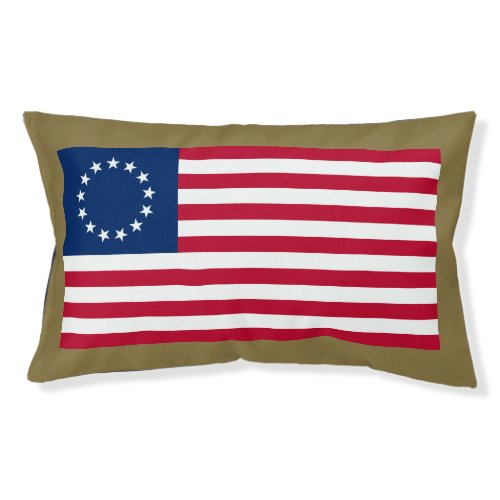 Betsy Ross American Circle Flag Flag 13 Stars Pet Bed
