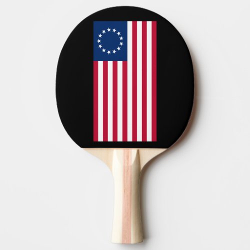 Betsy Ross American Circle Flag Flag 13 Stars Ping Pong Paddle